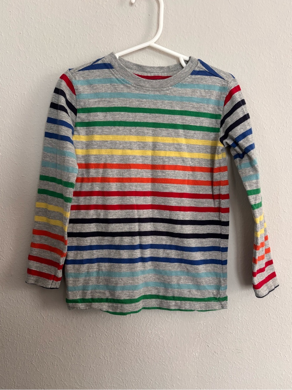 Primary The Long-Sleeve Rainbow Classic Tee 100% cotton